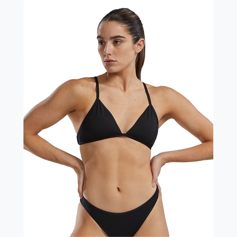 Maudymosi kostiumėlio viršus TYR Solid Triangle Tieback black