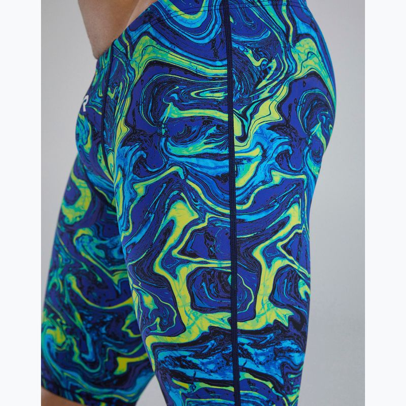 Vyriški plaukimo šortai TYR Thresher Jammer Hyperblitz blue/green 3
