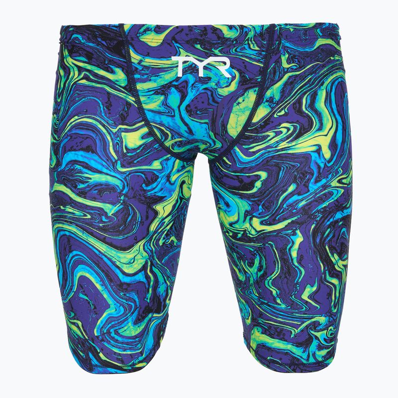 Vyriški plaukimo šortai TYR Thresher Jammer Hyperblitz blue/green