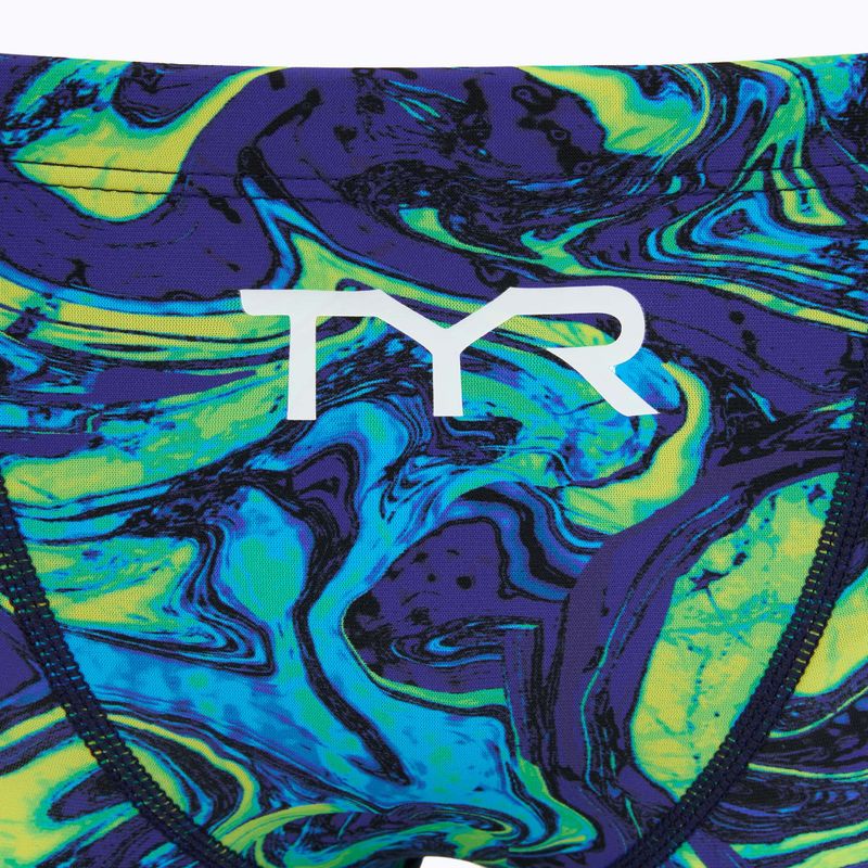 Vyriški plaukimo šortai TYR Thresher Jammer Hyperblitz blue/green 3
