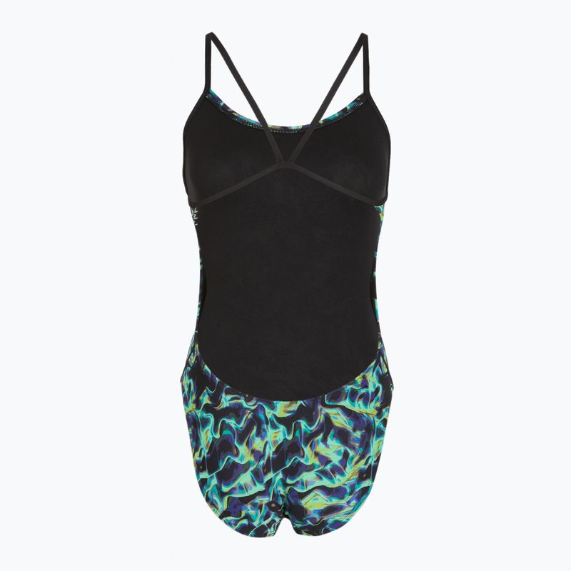 Moteriškas vientisas maudymosi kostiumėlis TYR Durafast Elite Energia Cutoutfit green 2