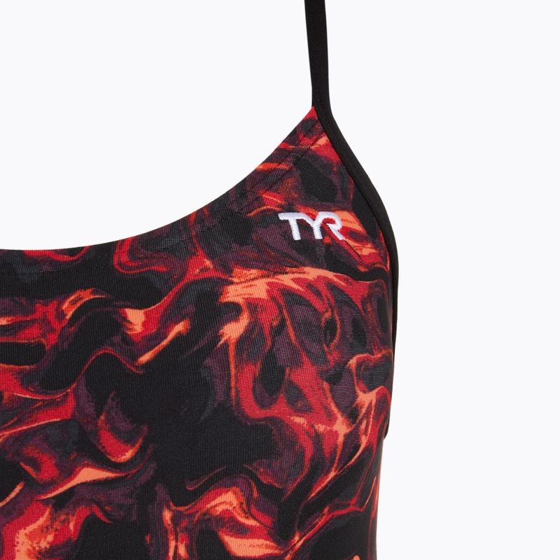 Moteriškas vientisas maudymosi kostiumėlis TYR Durafast Elite Energia Cutoutfit red 3