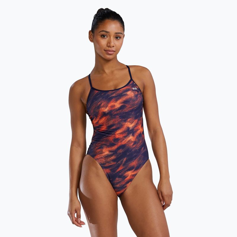 Moteriškas vientisas maudymosi kostiumėlis TYR Durafast Elite Soren Trinityfit orange