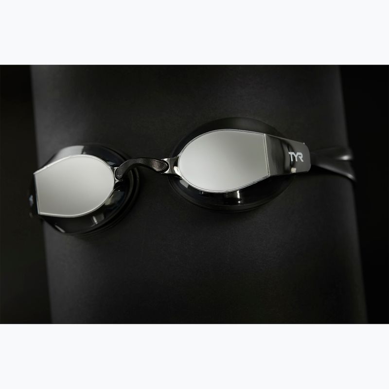 Plaukimo akiniai TYR Blackops 140 Ev Racing Mirrored silver/black/black 5