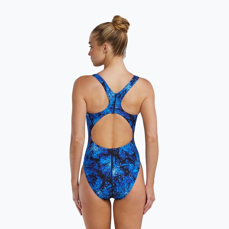 Moteriškas vientisas maudymosi kostiumėlis TYR Durafast Elite Radiant Flare Maxfit blue 2