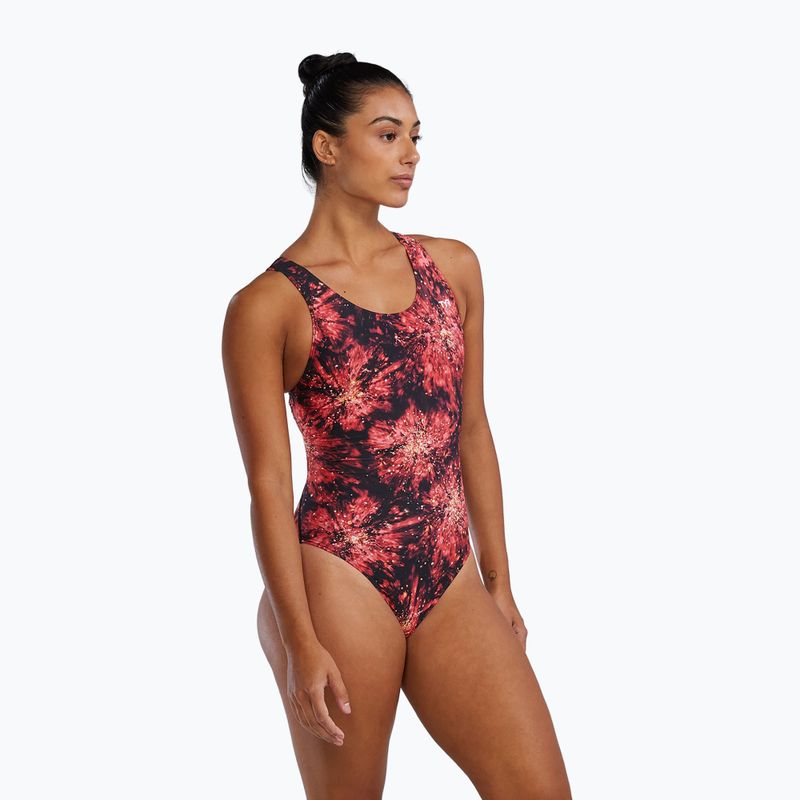 Moteriškas vientisas maudymosi kostiumėlis TYR Durafast Elite Radiant Flare Maxfit red 4