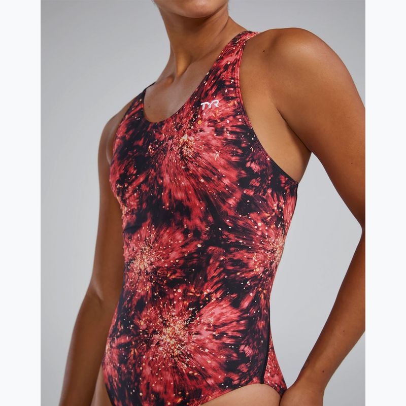 Moteriškas vientisas maudymosi kostiumėlis TYR Durafast Elite Radiant Flare Maxfit red 5