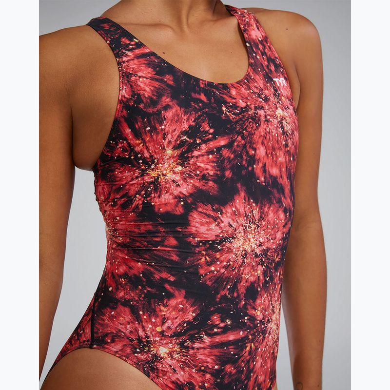 Moteriškas vientisas maudymosi kostiumėlis TYR Durafast Elite Radiant Flare Maxfit red 7