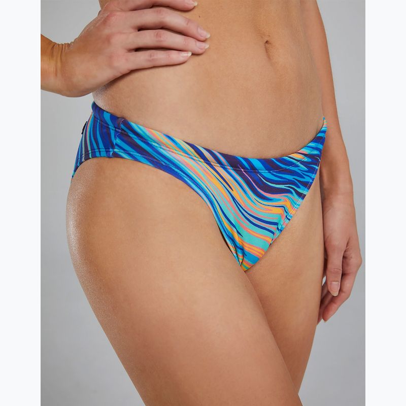 Maudymosi kostiumėlio apačia TYR Riptidal Classic Full Coverage Bikini teal/orange 6