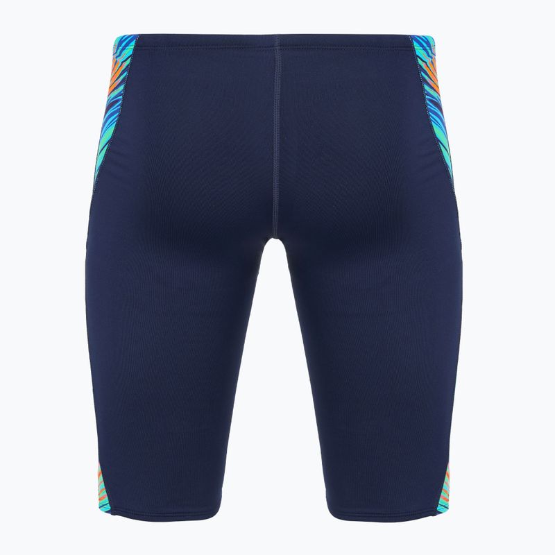 Vyriški plaukiojimo šortai TYR Durafast Elite Riptidal Jammer teal/orange 2