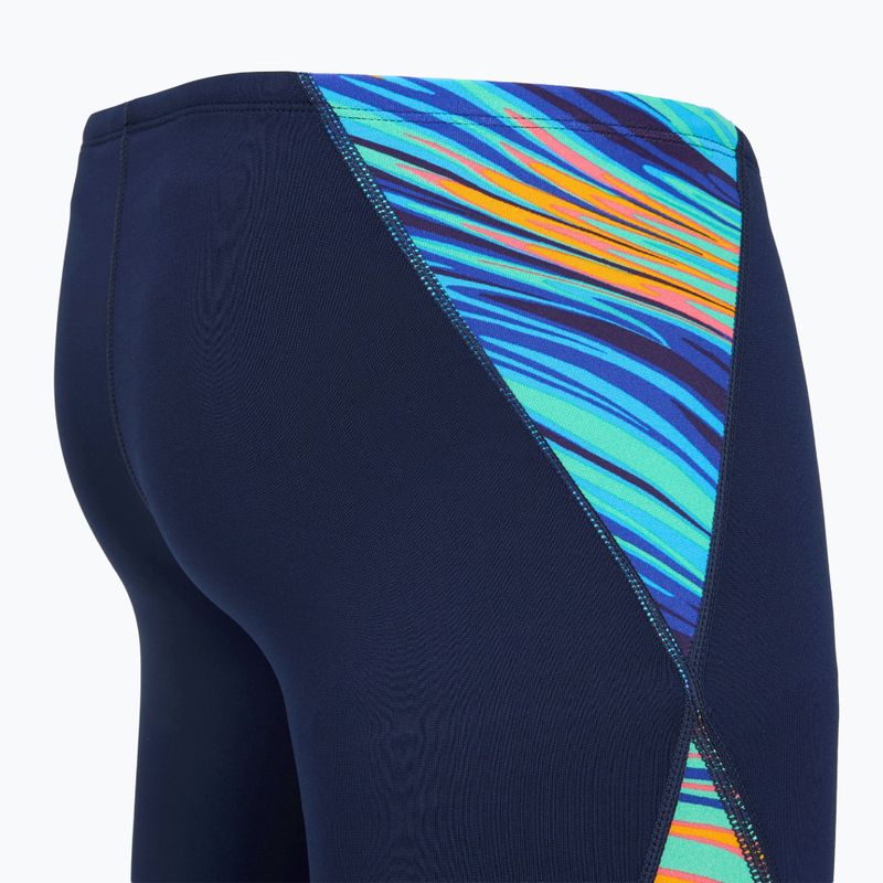 Vyriški plaukiojimo šortai TYR Durafast Elite Riptidal Jammer teal/orange 4