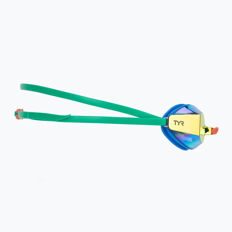 Plaukimo akiniai TYR Blackops 140 Ev Racing Mirrored blue/green 3