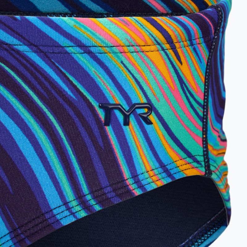 Vyriškos plaukimo kelnaitės TYR Durafast Elite Riptidal Briefs teal/orange 3