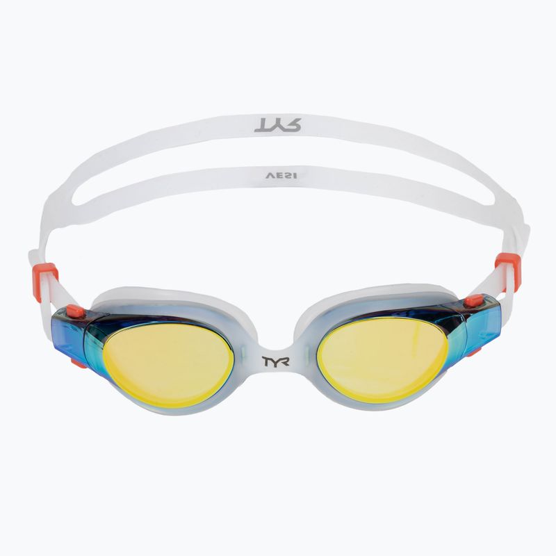 Plaukimo akiniai TYR Vesi Mirrored gold/white 2