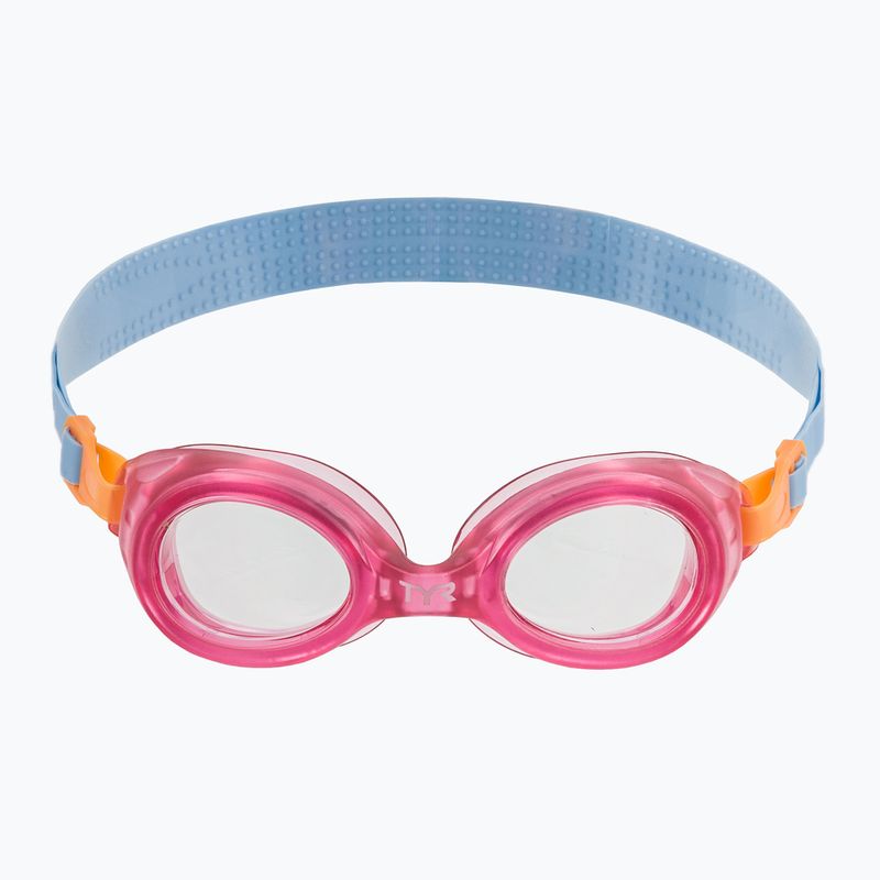 Vaikiški plaukimo akiniai TYR Aqua Blaze clear / pink 2