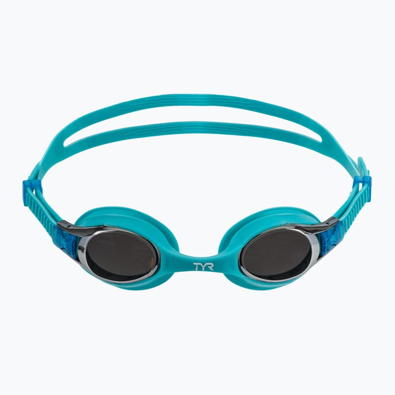 Vaikiški plaukimo akiniai TYR Swimple Metallized silver / blue 2