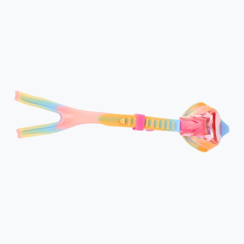 "TYR Swimple Tie Dye Non-Mirrored" rožinės, oranžinės ir geltonos spalvos vaikiški plaukimo akiniai 3