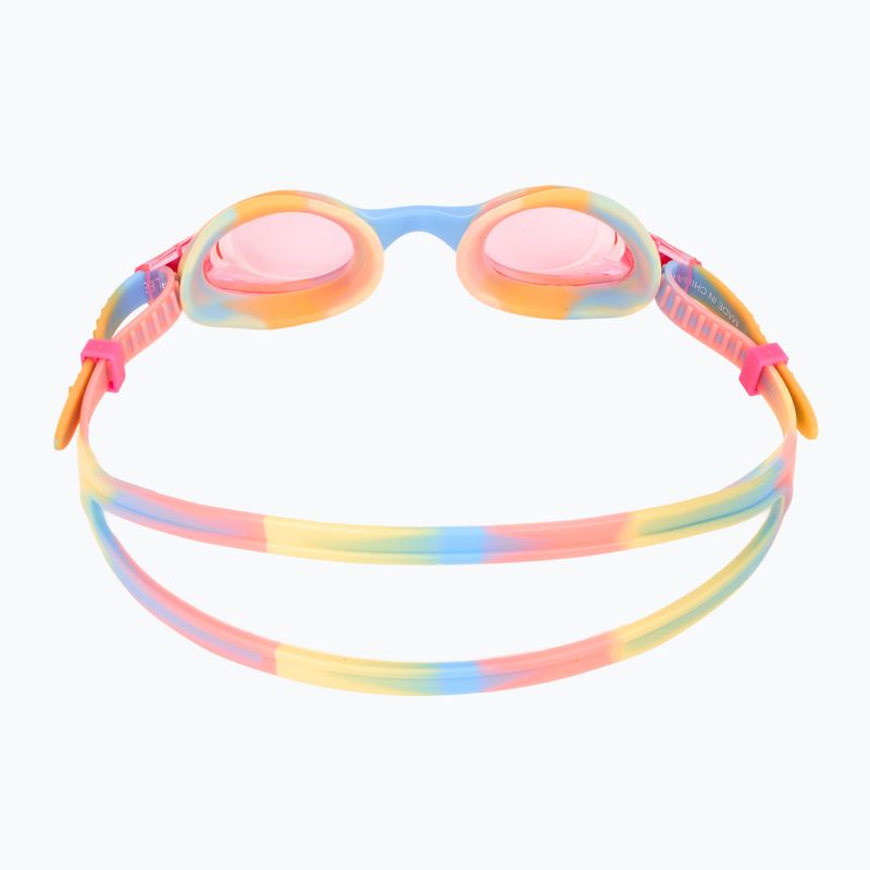 "TYR Swimple Tie Dye Non-Mirrored" rožinės, oranžinės ir geltonos spalvos vaikiški plaukimo akiniai 4