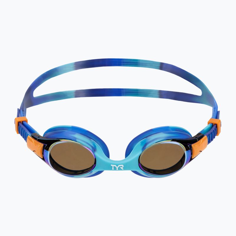 Vaikiški plaukimo akiniai TYR Swimple Tie Dye Mirrored blue / multi 2