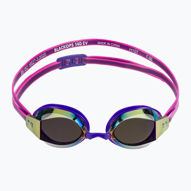 Moteriški plaukimo akiniai TYR Blackops 140 Ev Racing Veidrodiniai violetinė/rožinė 2