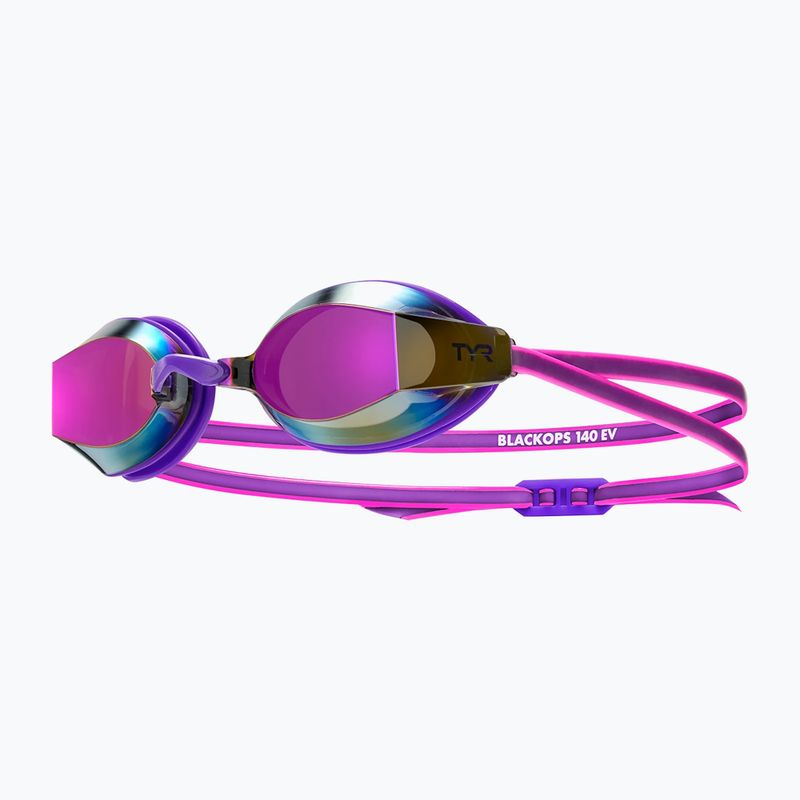 Moteriški plaukimo akiniai TYR Blackops 140 Ev Racing Veidrodiniai violetinė/rožinė
