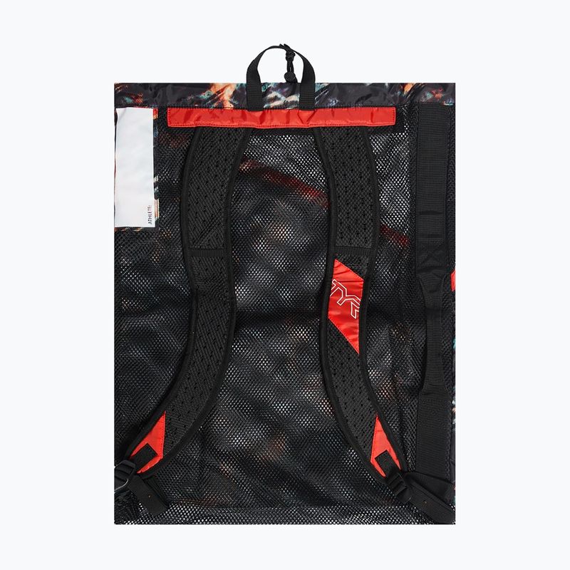 Plaukimo maišas TYR Elite Team Mesh 40 l orange / aqua / black 2