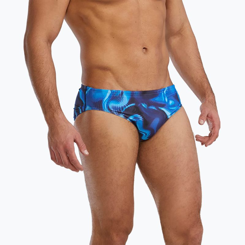 Vyriškos plaukimo glaudės TYR Durafast Elite Waveform Brief blue 3
