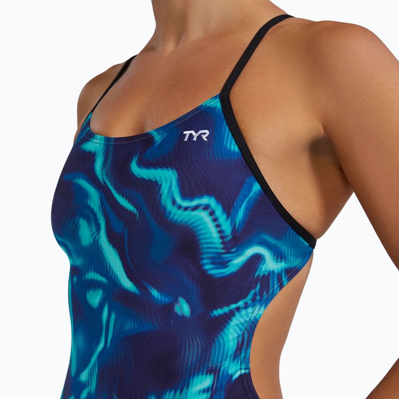 Tyr Durafast Elite Waveform Cutoutfit moteriškas vientisas maudymosi kostiumėlis 7
