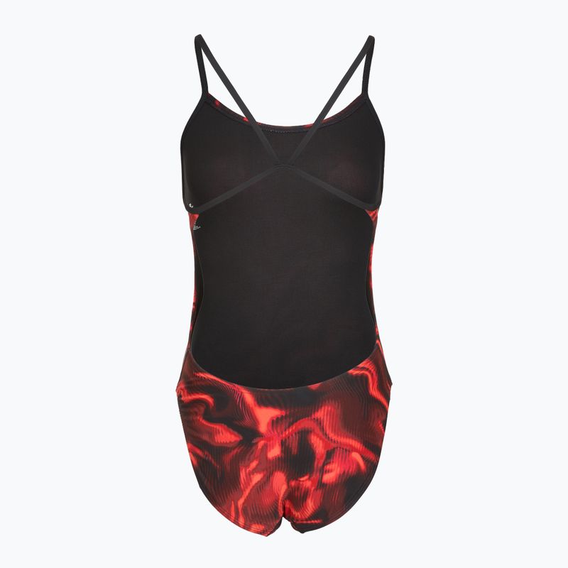 Moteriškas vientisas plaukimo kostiumėlis TYR Durafast Elite Waveform Cutoutfit red 2