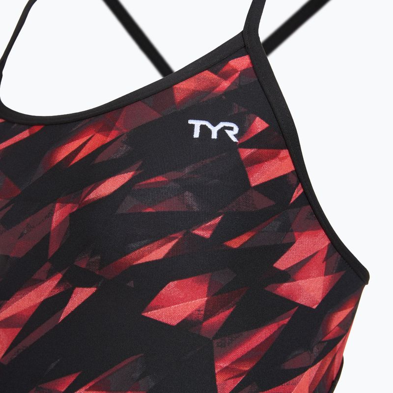 Moteriškas vientisas plaukimo kostiumėlis TYR Durafast Elite Triadic Trinityfit red 3