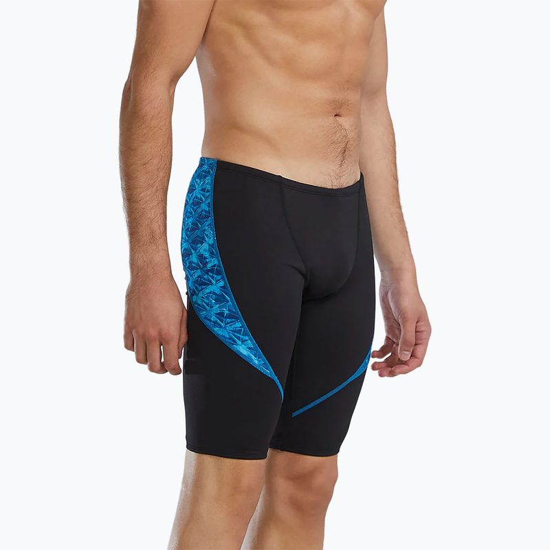 Vyrų plaukimo šortai TYR Durafast Elite Oceanid Jammer light blue/aqua 4