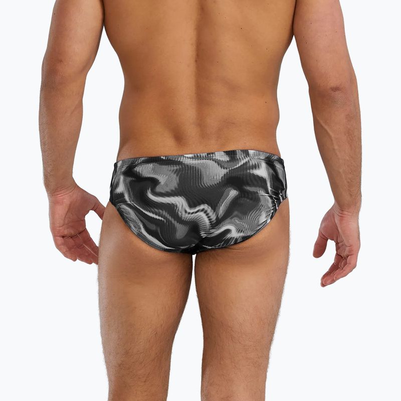 Vyriškos plaukimo glaudės TYR Durafast Elite Waveform Brief titanium 2