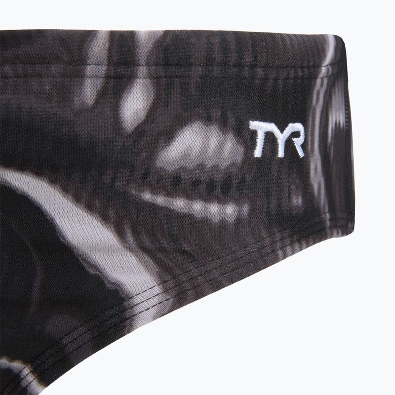 Vyriškos plaukimo glaudės TYR Durafast Elite Waveform Brief titanium 3