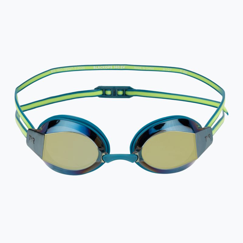 Plaukimo akiniai TYR Blackops 140 Ev Racing Mirrored turquoise/lime 2