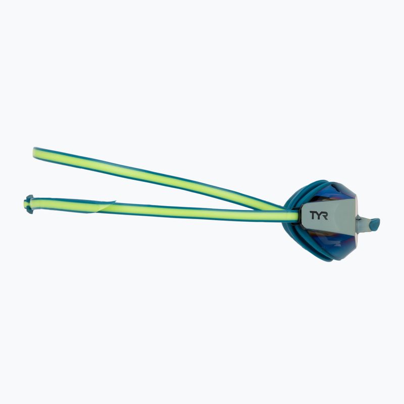Plaukimo akiniai TYR Blackops 140 Ev Racing Mirrored turquoise/lime 3