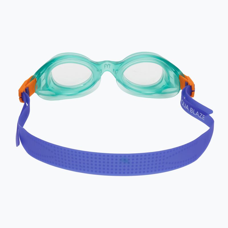 Vaikiški plaukimo akiniai TYR Aqua Blaze green/orange 4