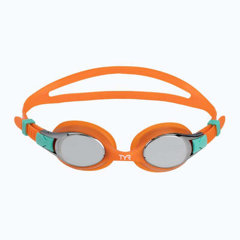 Vaikiški plaukimo akiniai TYR Swimple Metallized orange/multi 2