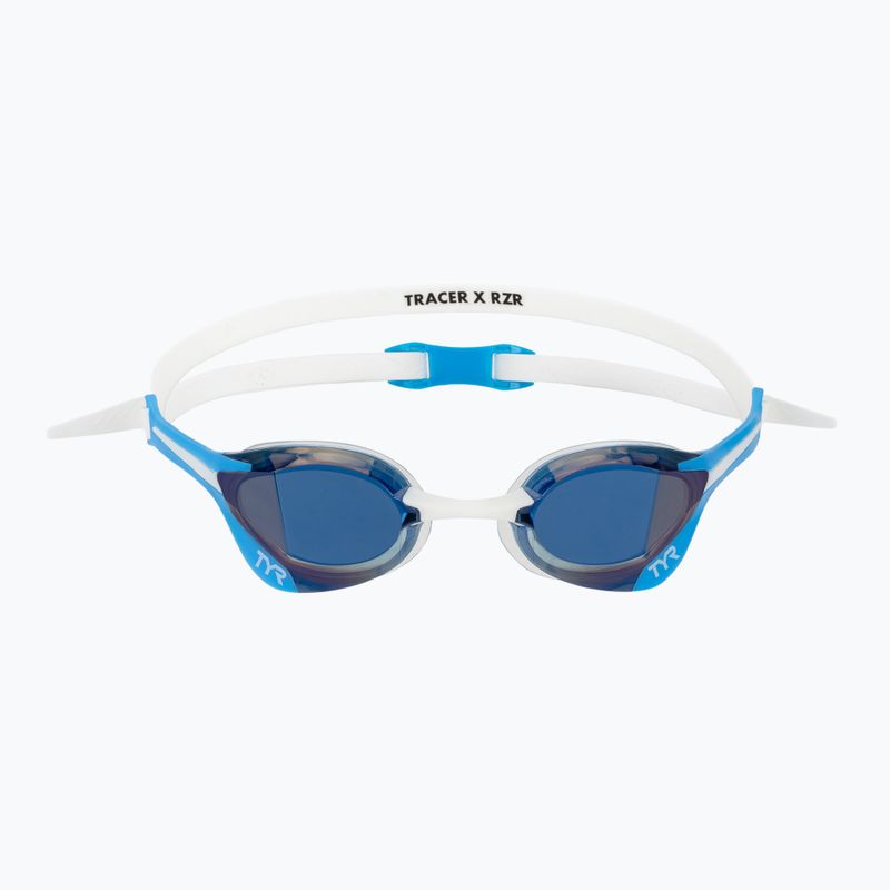 Plaukimo akiniai TYR Tracer-X Elite Racing Mirrored blue/white 2