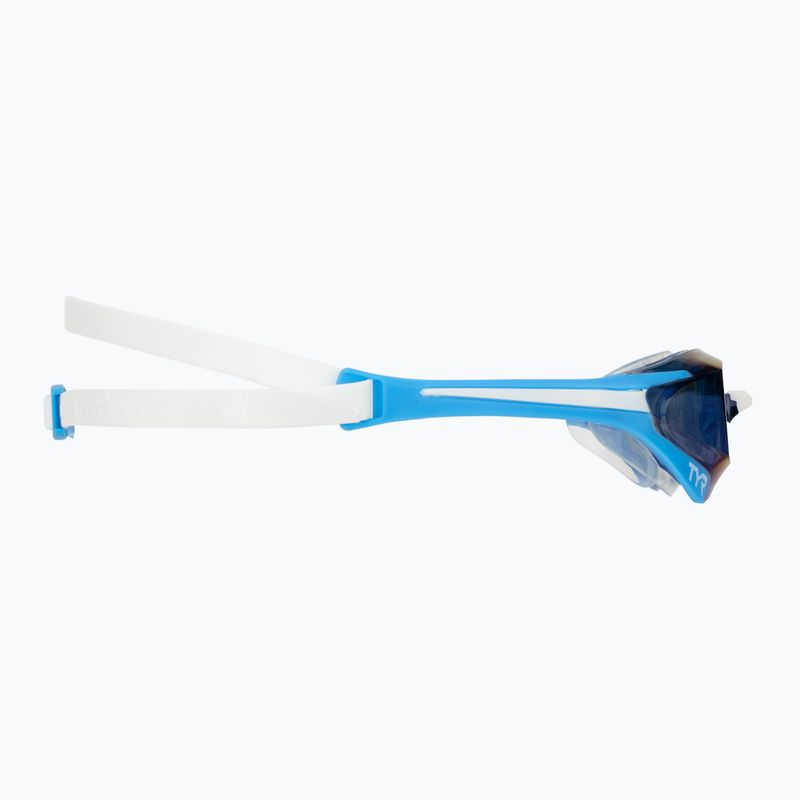 Plaukimo akiniai TYR Tracer-X Elite Racing Mirrored blue/white 3
