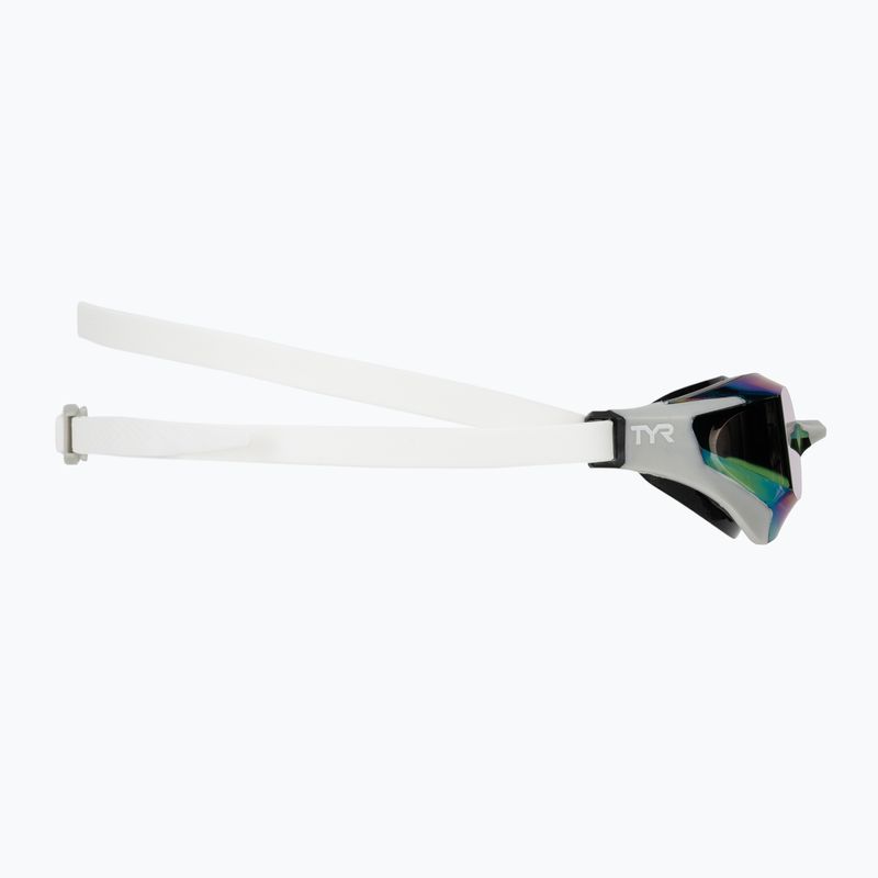 Plaukimo akiniai TYR Tracer-X RZR Mirrored white/grey 3