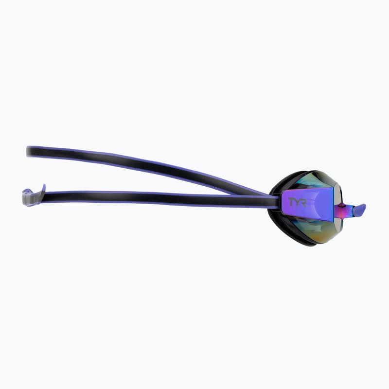 Moteriški plaukimo akiniai TYR Blackops 140 Ev Racing Mirrored purple/green 3