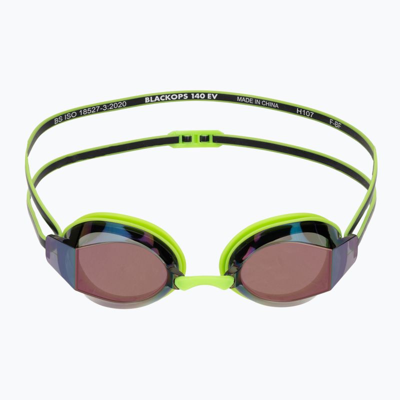 Akiniai plaukiojimui TYR Blackops 140 Ev Racing Mirrored bright green/black 2