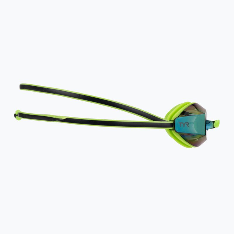 Akiniai plaukiojimui TYR Blackops 140 Ev Racing Mirrored bright green/black 3