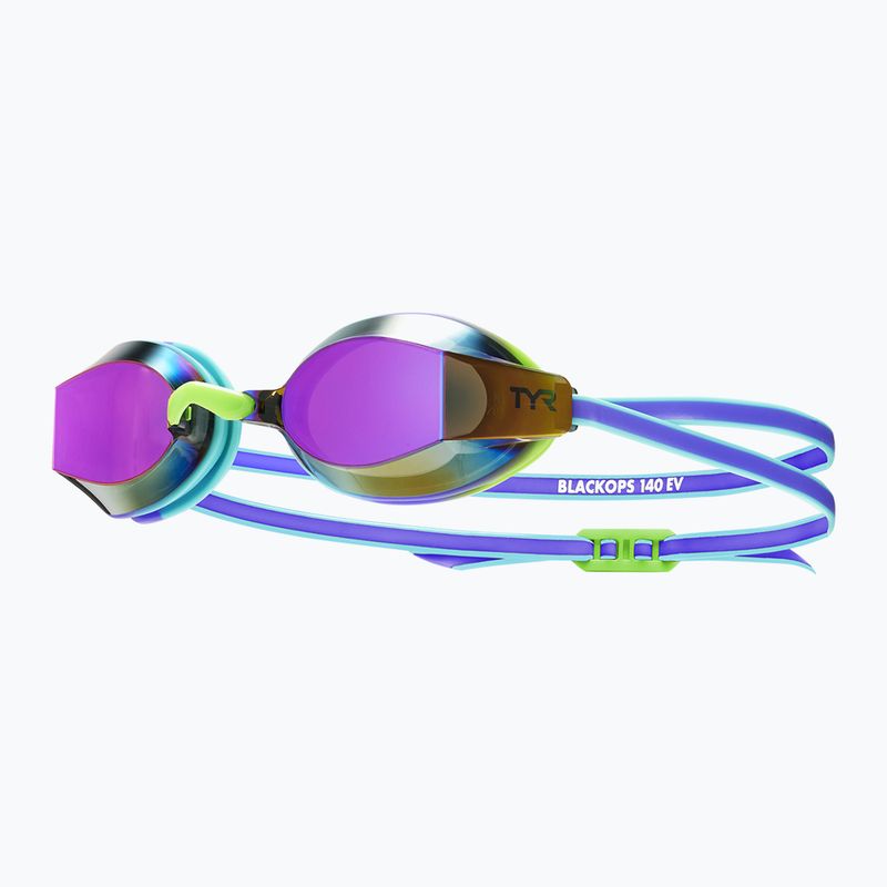 Vaikiški plaukimo akiniai TYR Blackops 140 Ev Racing Mirrored purple/multi