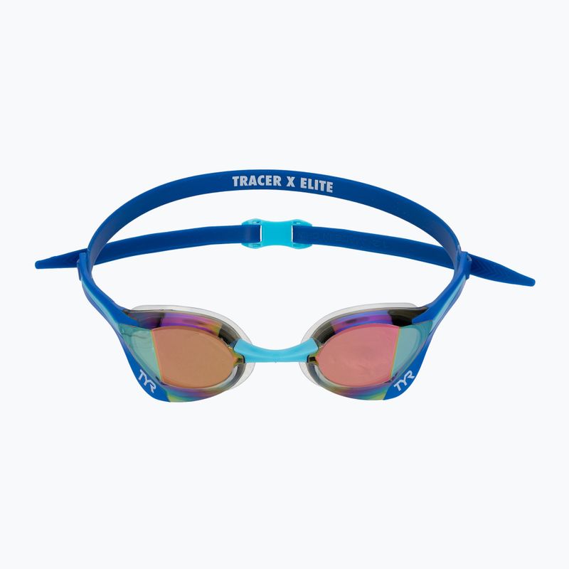 Akiniai plaukiojimui TYR Tracer-X Elite Racing Mirrored blue/turquoise 3