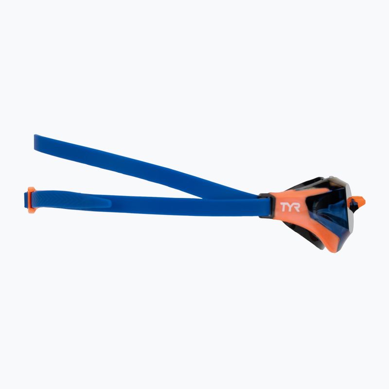 Akiniai plaukiojimui TYR Tracer-X RZR Mirrored blue/orange 3