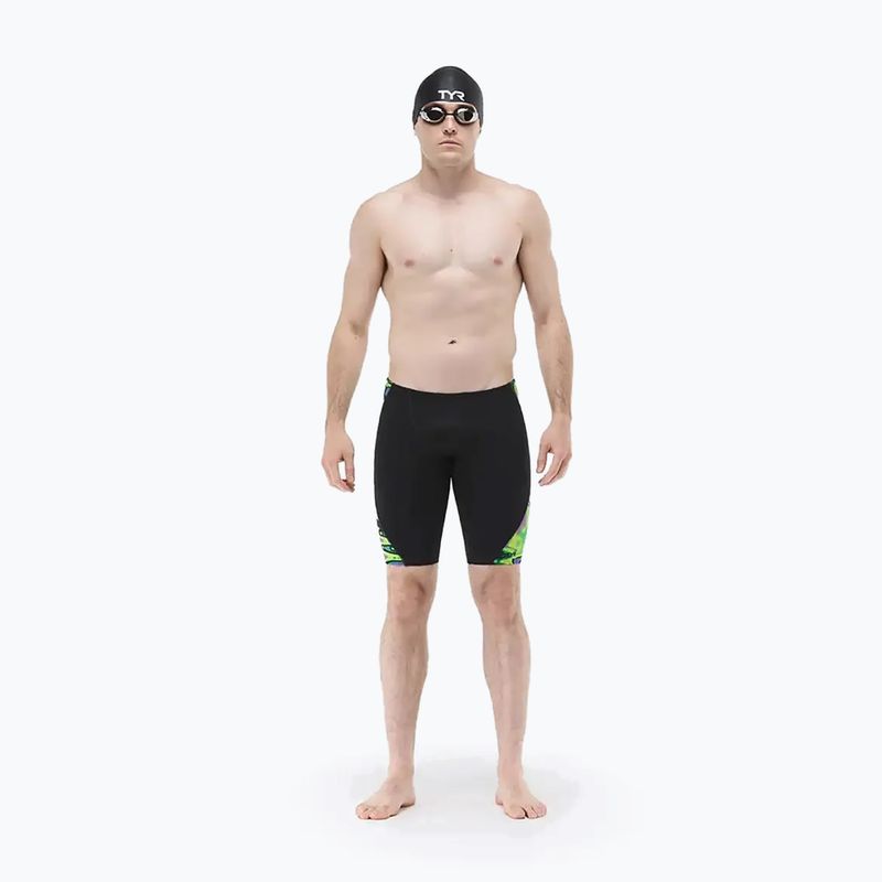 Vyriški plaukimo šortai TYR Splice Flux Jammer lime/multi 2