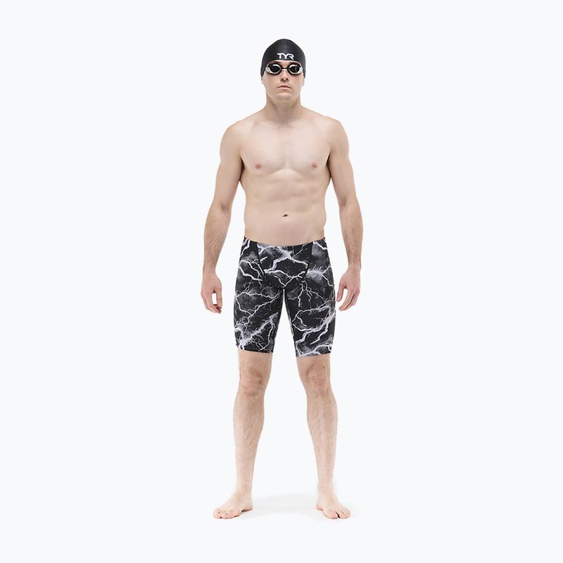 Vyriški plaukimo šortai TYR Durafast Elite Arterix Jammer titanium 2