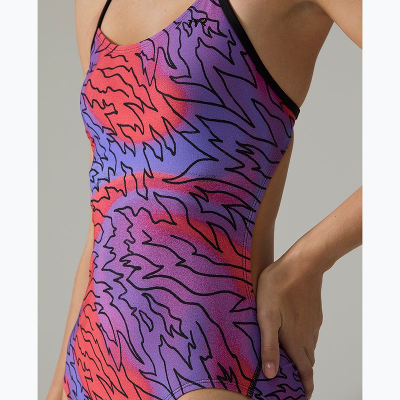 Moteriškas vientisas maudymosi kostiumėlis Tyr Cutoutfit Hodori orange/purple 6