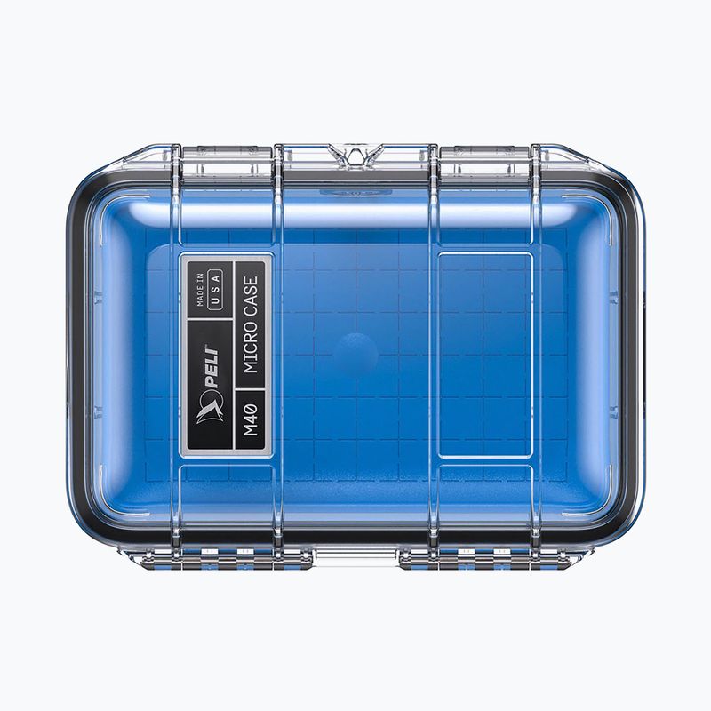 Laikymo indas PELI M40 Micro Case clear blue 3